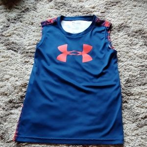 Boys Under Armour muscle tank heatgear shirt